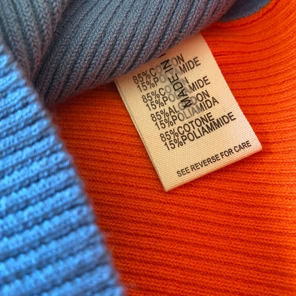 💙🧡 NWT Frnch Paris Aimee Colorblock Bodycon Dress - Picture 7 of 7